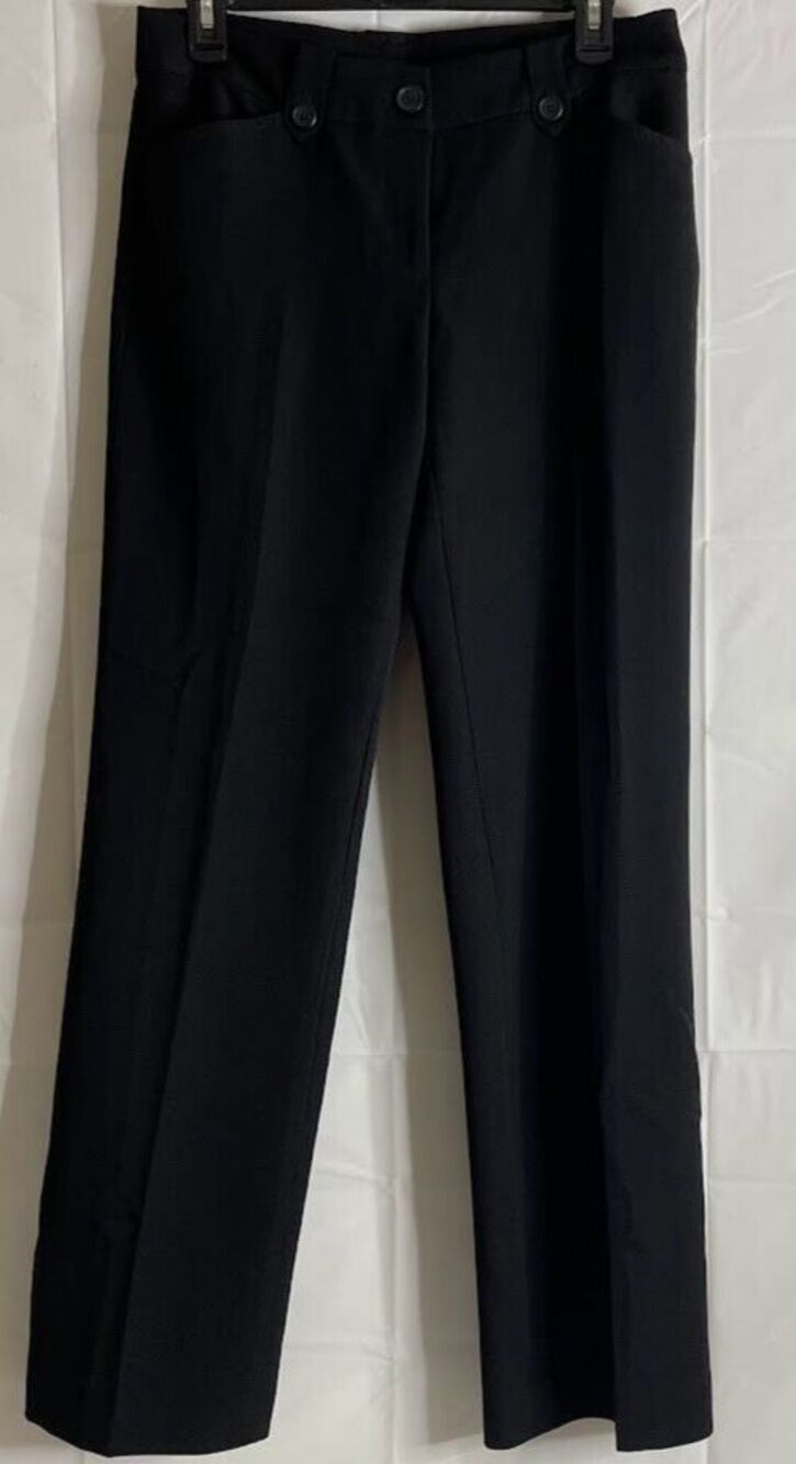 Jones New York Pants Womens 4 Black Slacks Stretch Work Buisness Casual